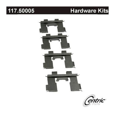 Centric Disc Brake Hardware Kit, Parts 117.50005